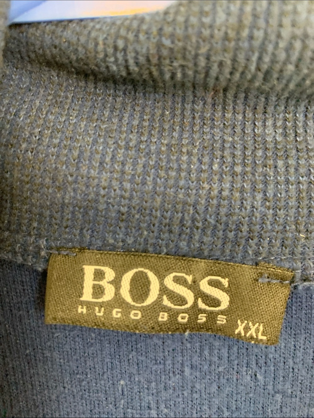 Hugo Boss Navy Zip-Up Sweater - Picture 5 of 10